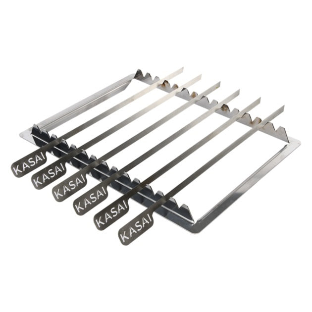 Kasai Konro Skewer Rack & Skewers (For Medium Long Kasai Grill)