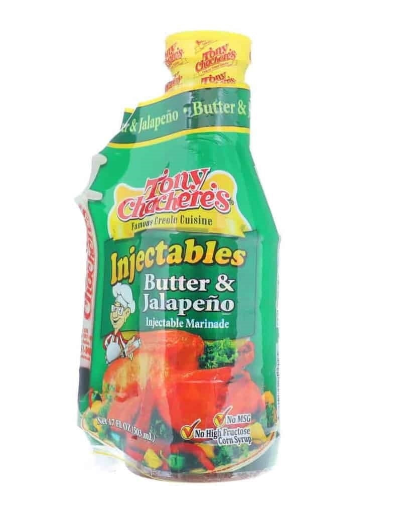 Tony Chachere's Butter & Jalapeno Injectable Marinade (with injector) - 481g (17oz) - CLEARANCE