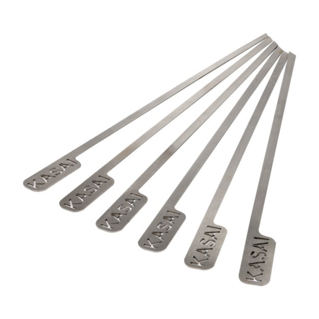 Kasai Konro Stainless Steel Skewers - Pack of 6