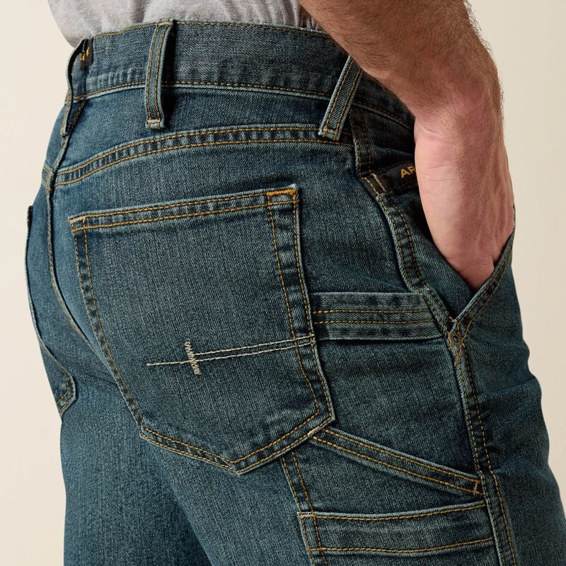 Ariat Mens Rebar M7 Slim DuraStretch Workhorse Straight Leg Jean - Mccoy