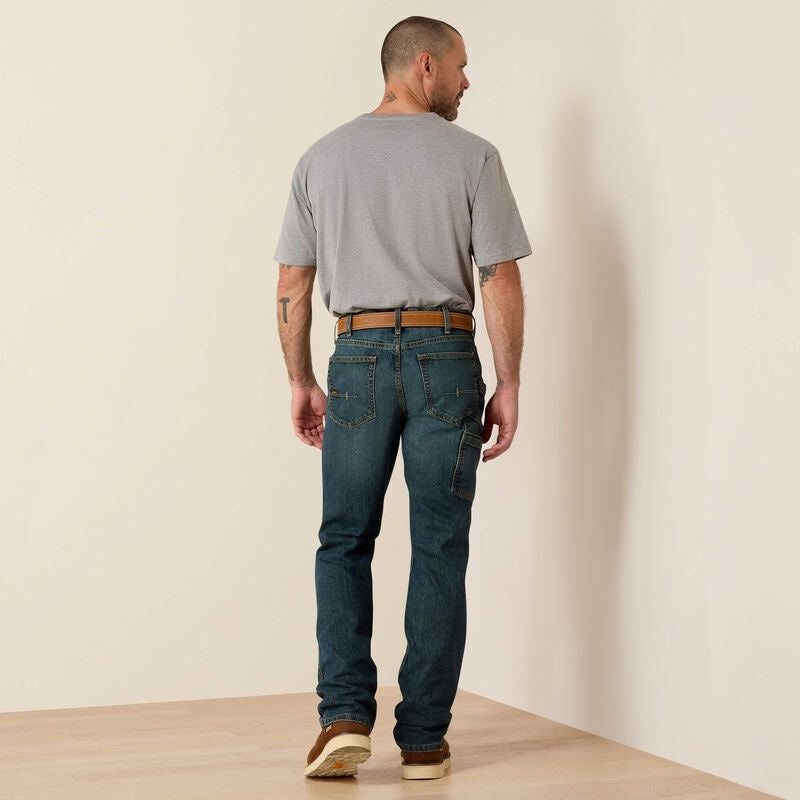 Ariat Mens Rebar M7 Slim DuraStretch Workhorse Straight Leg Jean - Mccoy