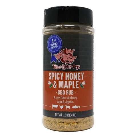 Three Little Pigs Spicy Honey & Maple BBQ Rub - 349g (12.3oz)