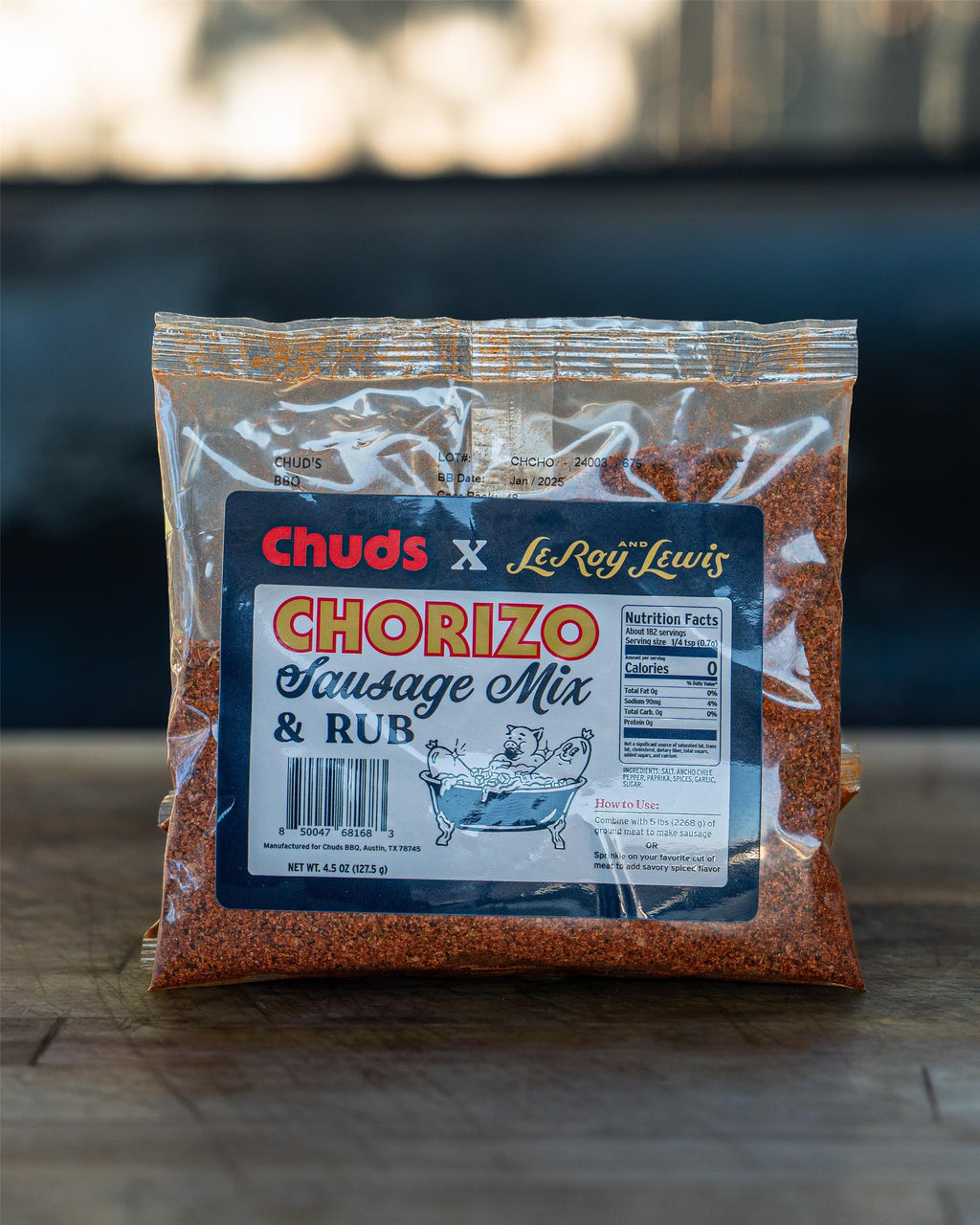 Chuds Chorizo Sausage Mix & Rub - 4.5oz