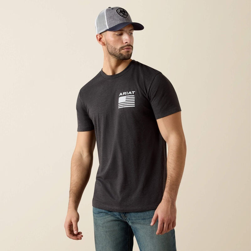 Ariat Freedom T-Shirts - Charcoal Heather