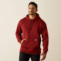 Ariat Mens Rebar Graphic Hoodies - Heather Grey/Deep Ultramarine