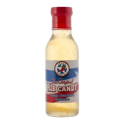Texas Pepper Jelly Habanero Rib Candy - Peach Cranberry - 340ml (12oz) - CLEARANCE