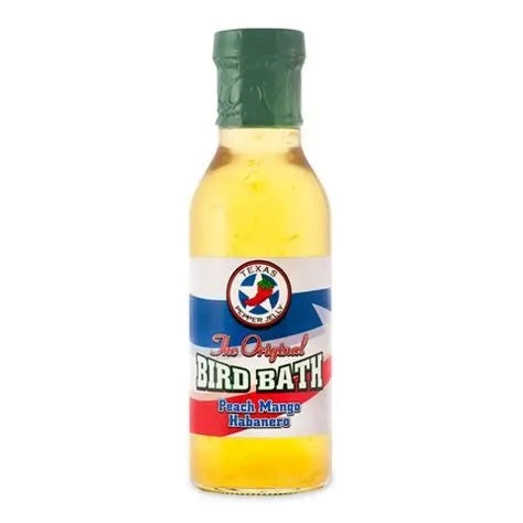 Texas Pepper Jelly Habanero Texas Bird Bath - Peach Mango - 340g (12oz) - CLEARANCE