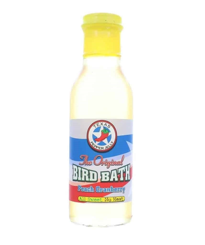 Texas Pepper Jelly Sweet Texas Bird Bath - Peach Cranberry - 340g (12oz) - CLEARANCE