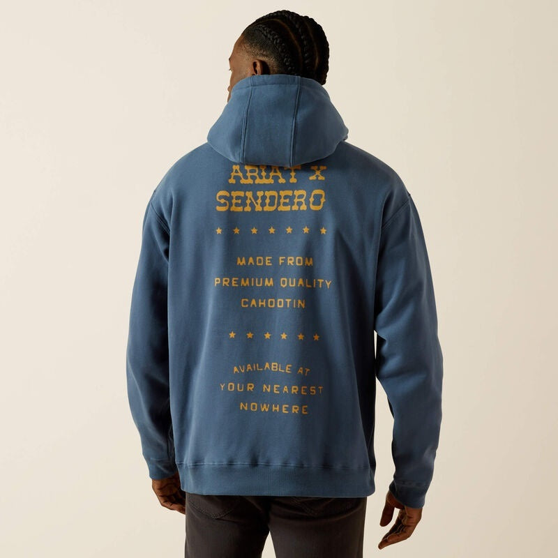 Ariat Sendero Back In The Saddle Hoodie - Dark Denim