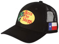 Bass Pro Texas Flag Snapback Cap - Black