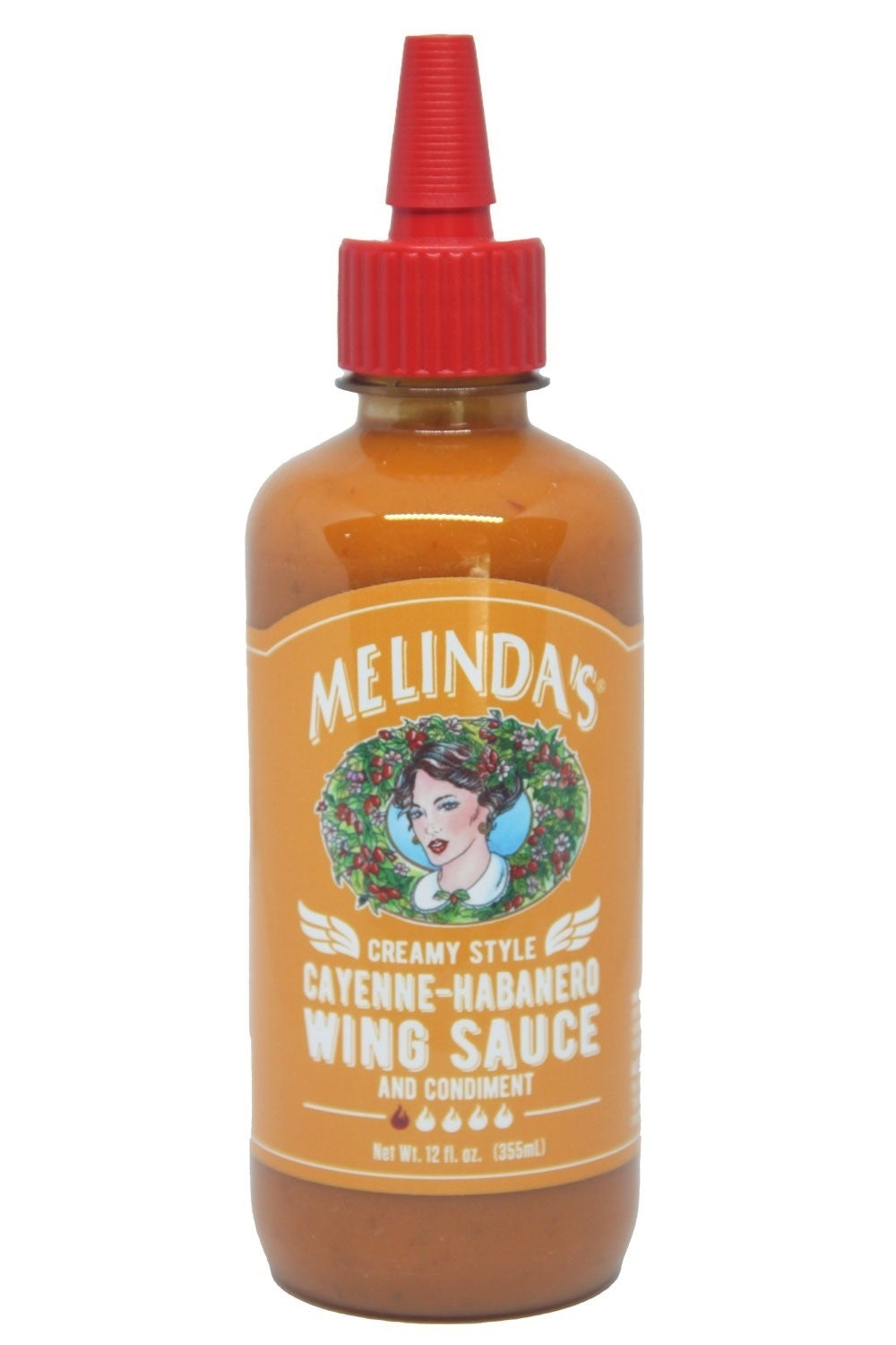 Melinda's Creamy Style Cayenne - Habanero Wing Sauce - 355ml (12oz) - CLEARANCE