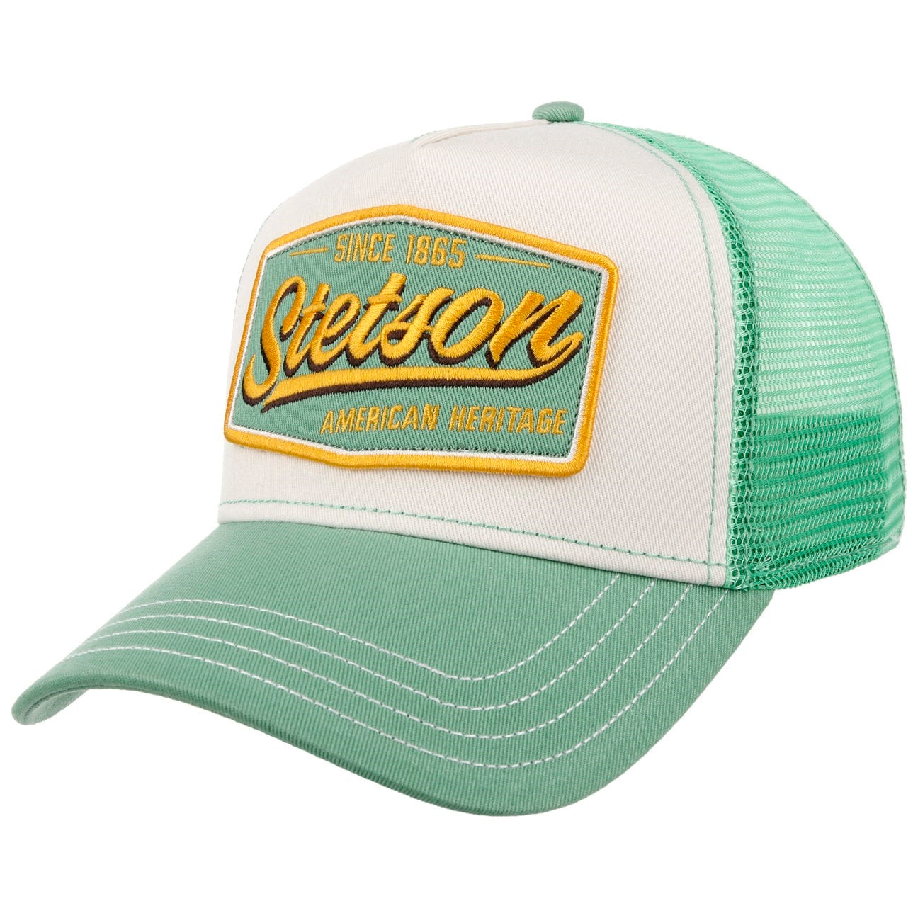 Stetson Vintage Trucker Hat - Mint / Offwhite