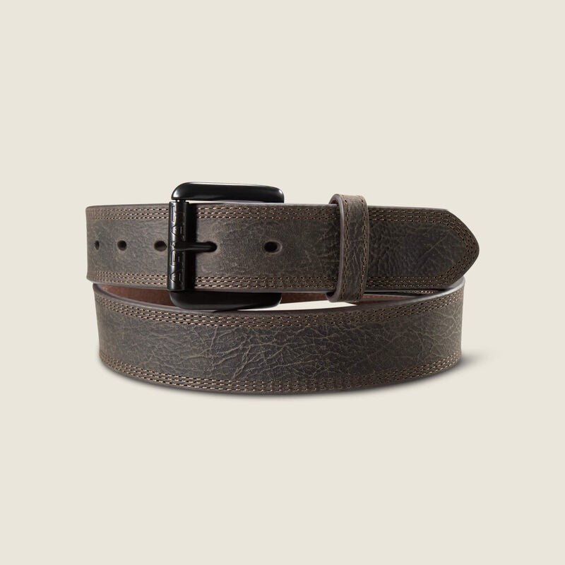 Ariat Work Triple Row Stitch Belts - Brown