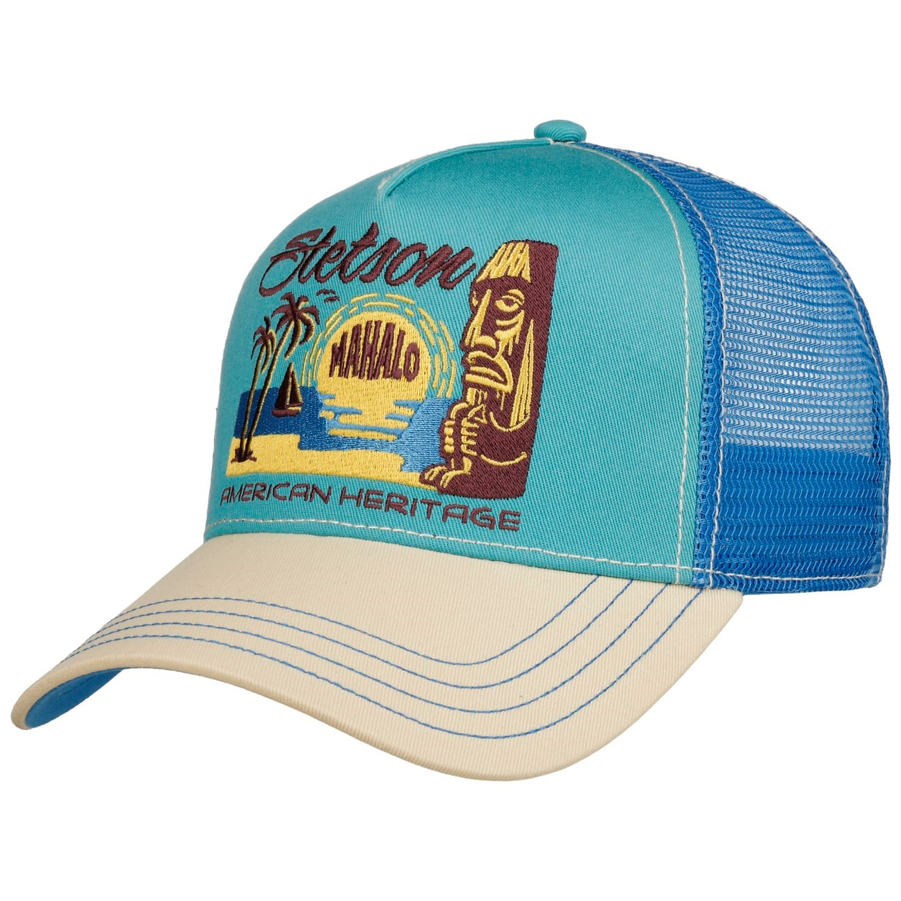 Stetson Mahalo Trucker Cap - Light Blue