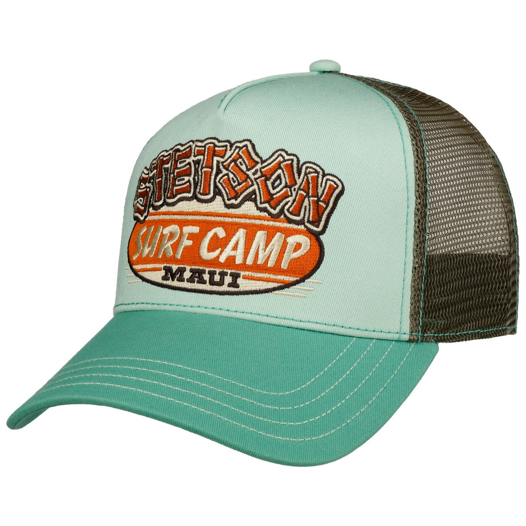 Stetson Surf Camp Trucker Cap - Mint Green
