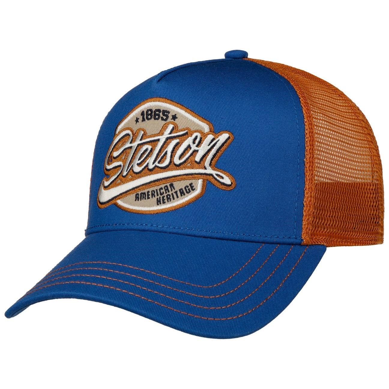 Stetson Classic Patch Trucker Cap - Royal Blue