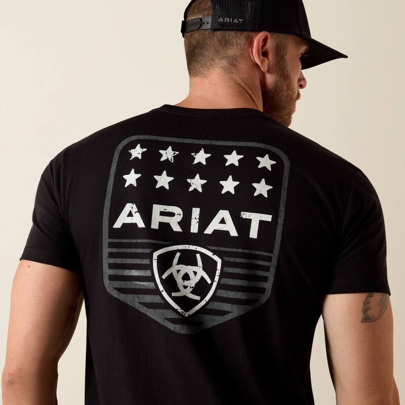 Ariat Stripe Patriotic Badge T-Shirts