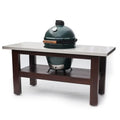 Big Green Egg Large - Stainless Steel Topped Premium Royal Mahogany Table