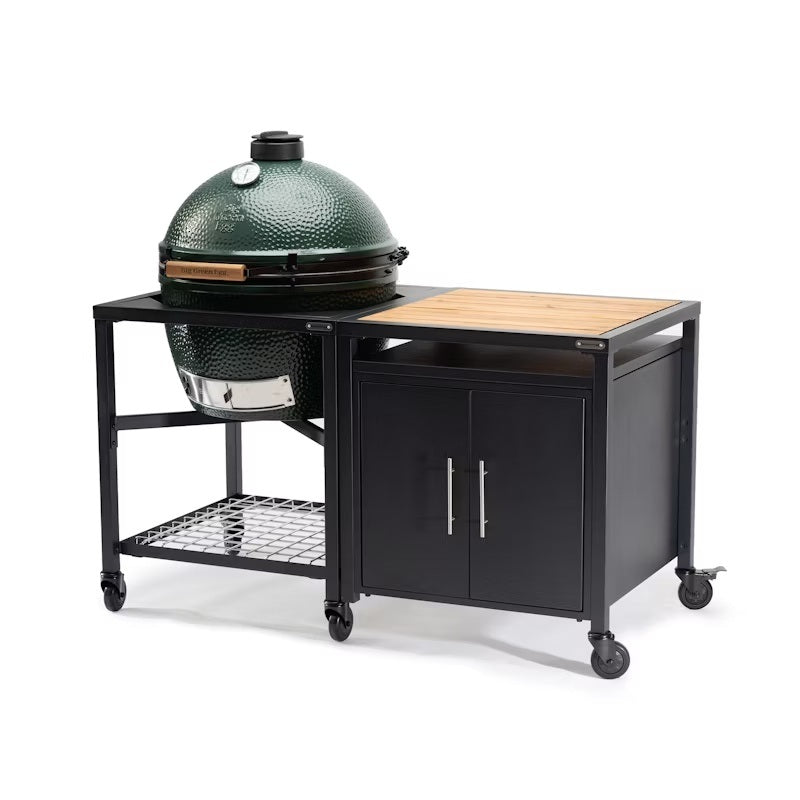 Big Green Egg XL Modular Nest, Expansion Cabinet & Acacia Shelf