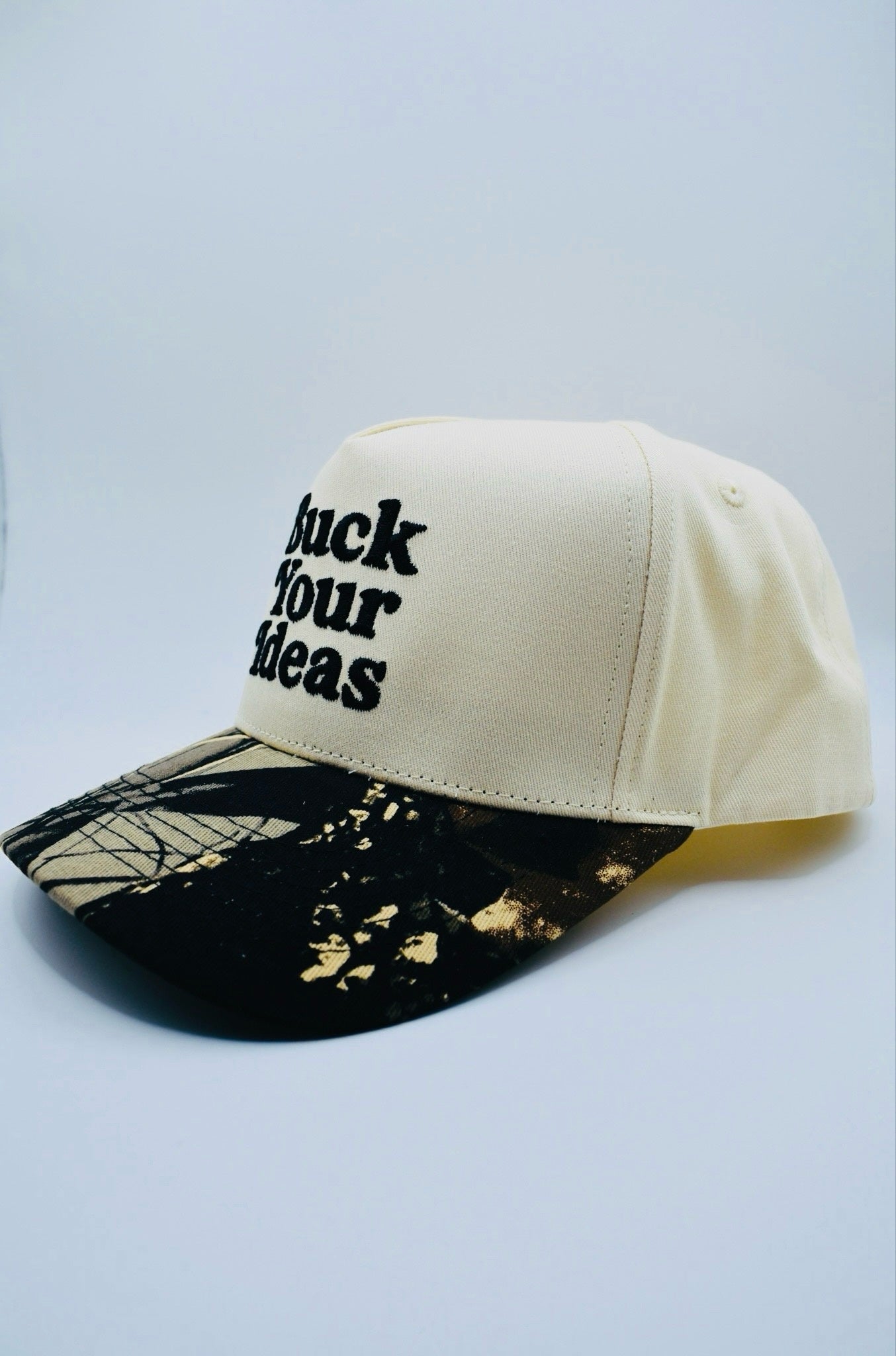 Buck Your Ideas Trucker Cap - Cream / Mossy Oak
