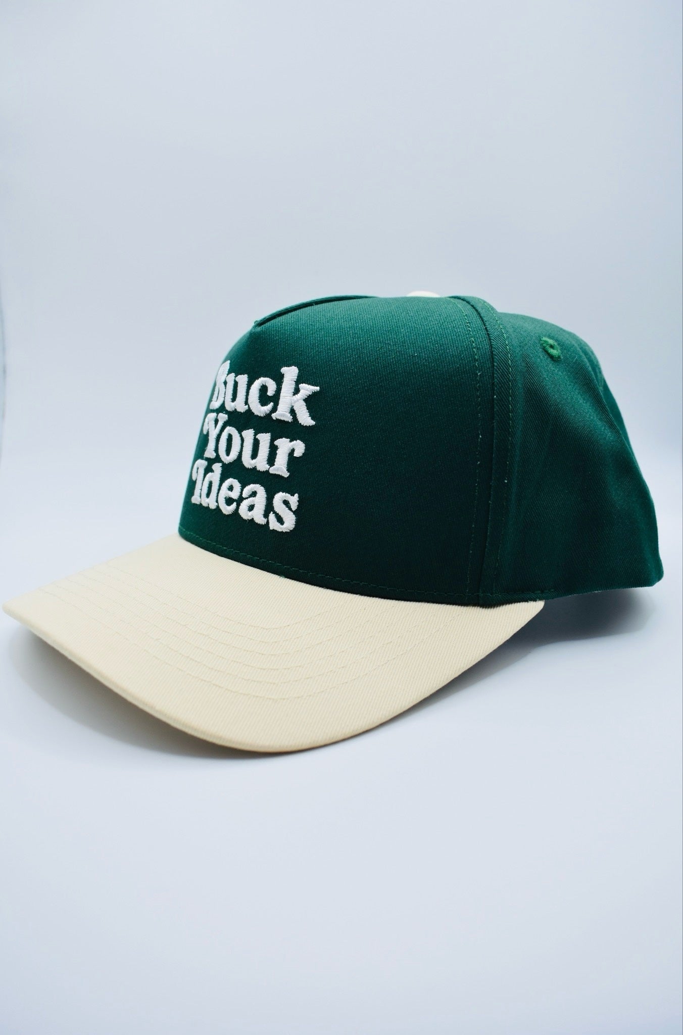 Buck Your Ideas Trucker Cap - Dark Green / Cream