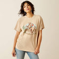 Ariat Womens Ride On T-Shirts - Oyster Grey Mineral Wash