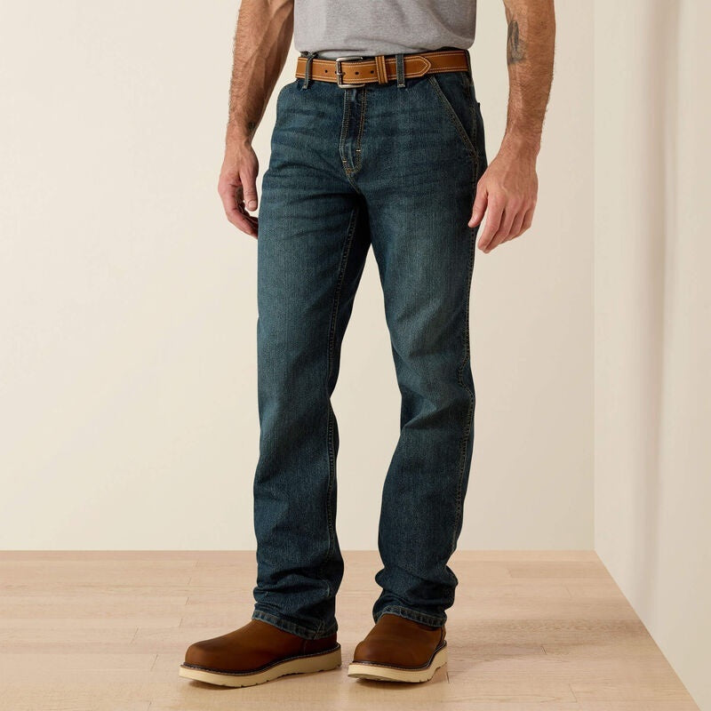 Ariat Mens Rebar M7 Slim DuraStretch Workhorse Straight Leg Jean - Mccoy