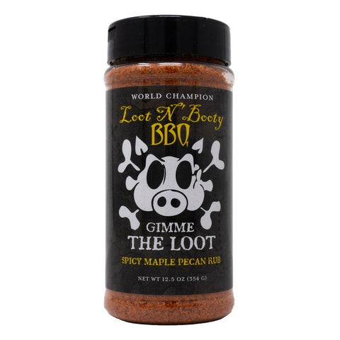 Loot N Booty BBQ Gimme The Loot Spicy Maple & Pecan Rub - 12.5oz (354g)