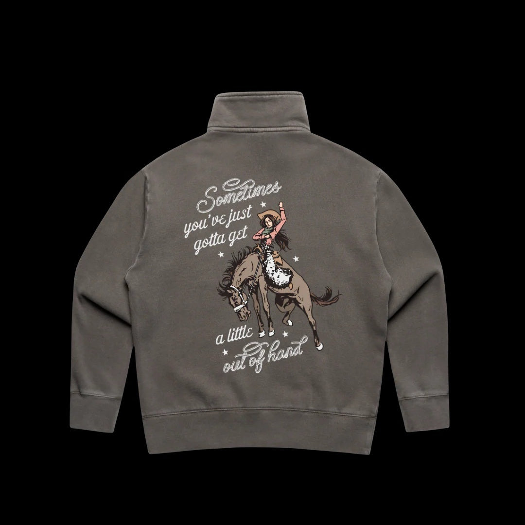 Binks & Bo Ladies Outta Hand Ladies Quarter Zip Sweaters