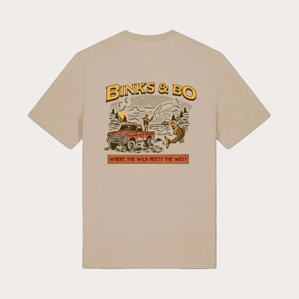 Binks & Bo Where The Wild Meets The West - Fishing T-Shirts - Desert Dust