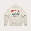 Binks & Bo Western Apparel Ladies Quarter Zip Sweaters - Ecru