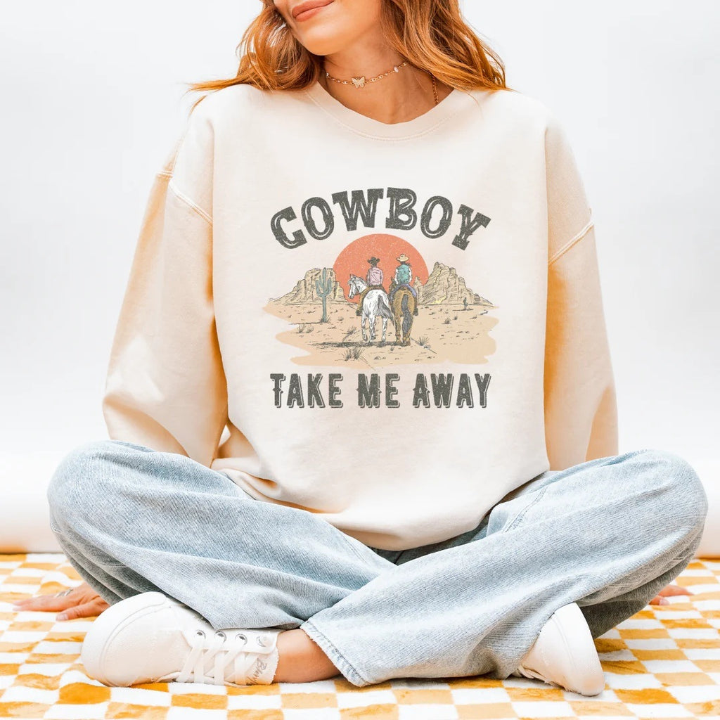 Binks & Bo Cowboy Take Me Away Sweaters - Ecru