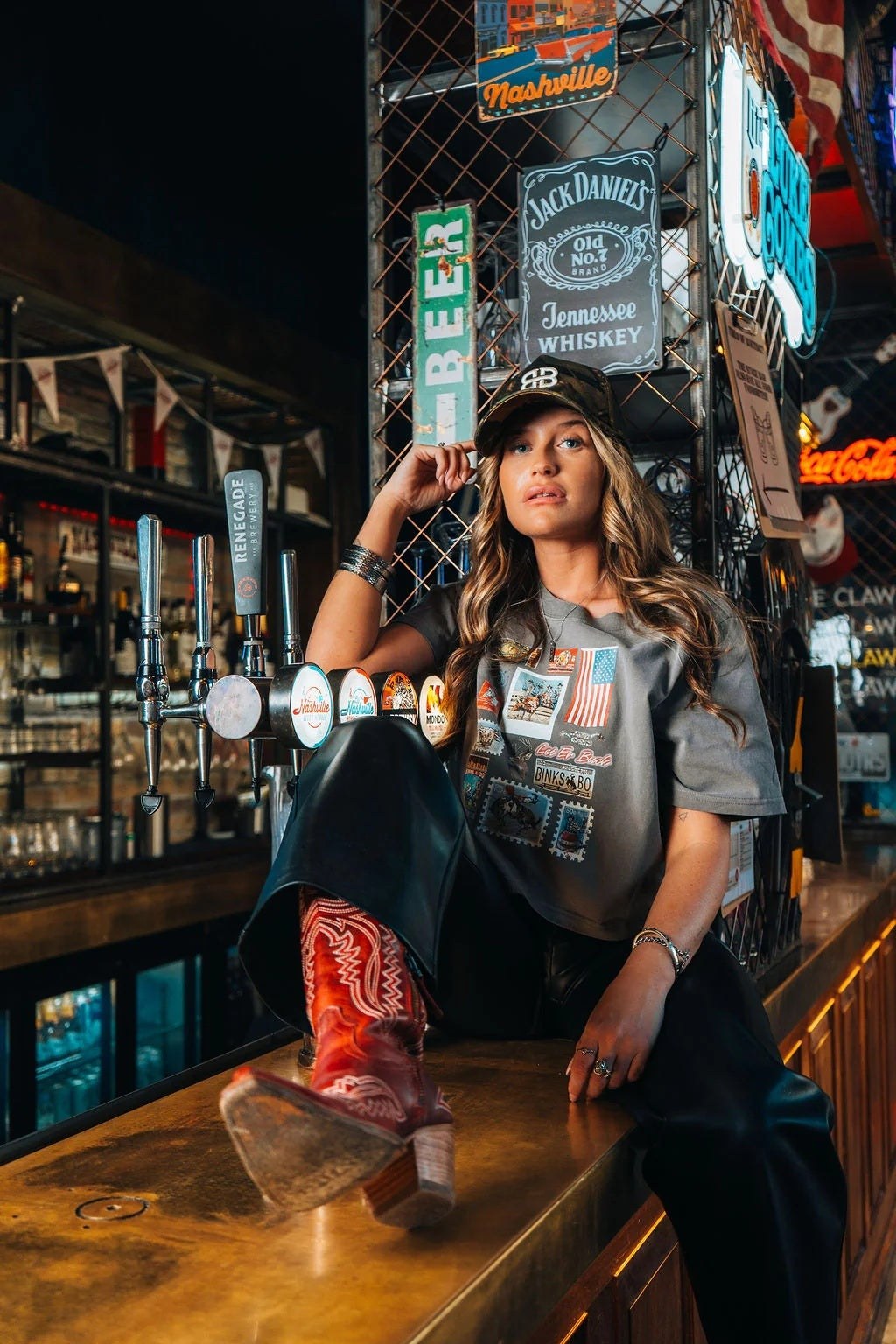 Binks & Bo Rodeo Heritage Ladies Crop Tees