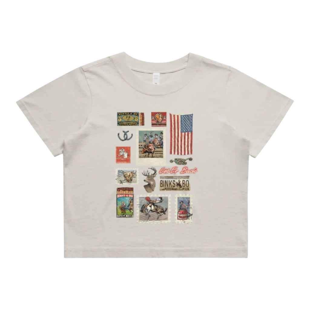 Binks & Bo Rodeo Heritage Ladies Crop Tees