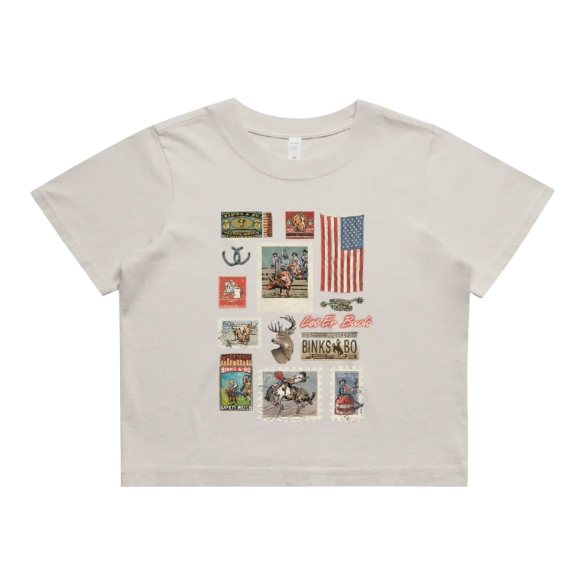 Binks & Bo Rodeo Heritage Ladies Crop Tees
