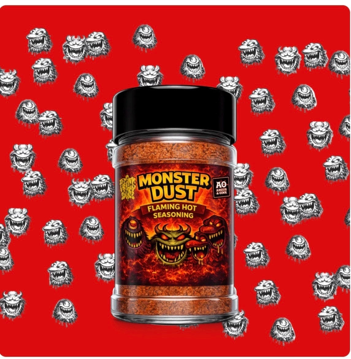 Angus & Oink Monster Dust - Flaming Hot Seasoning - 200g