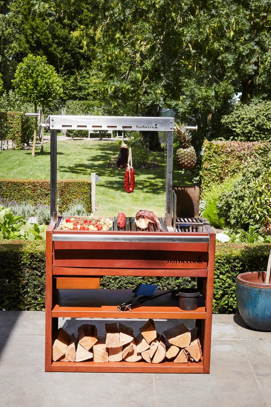 Buschbeck Barbecook Pedro Asado In Corten and Stainless Steel