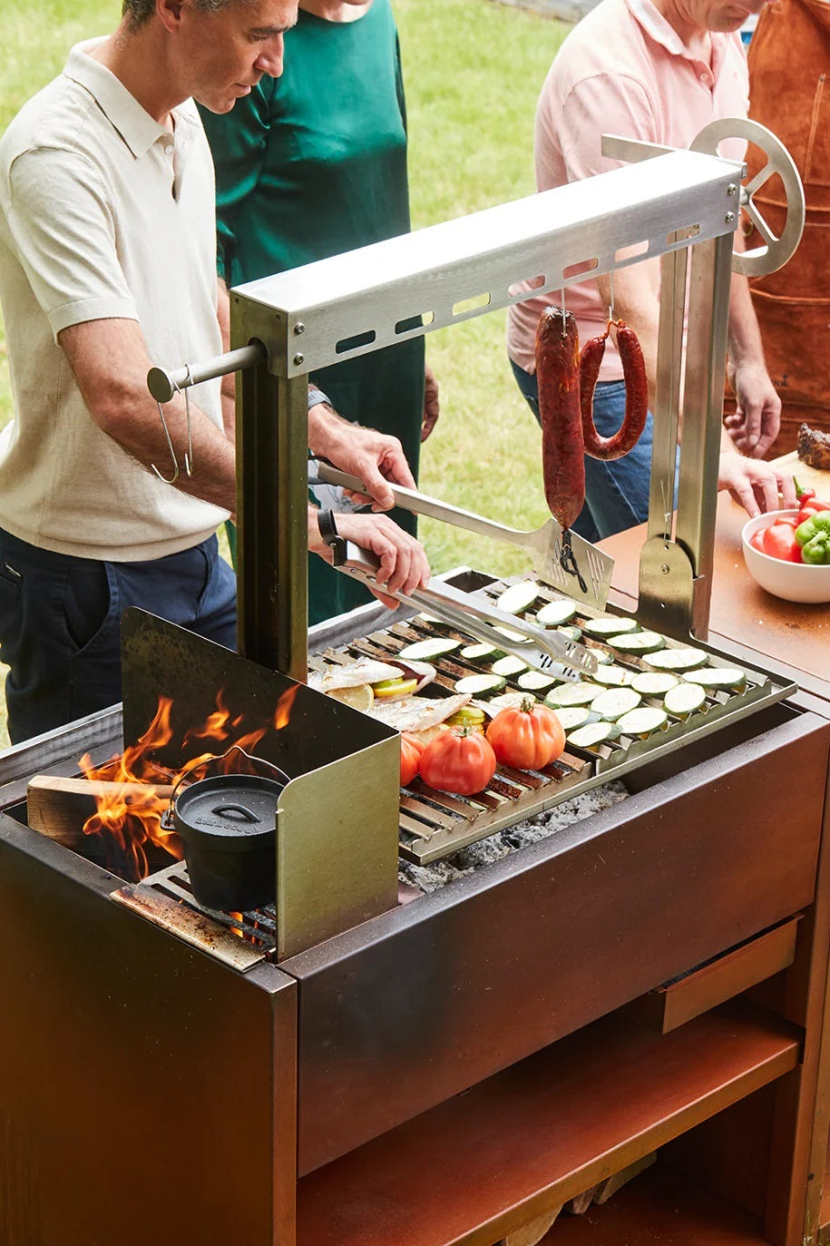 Buschbeck Barbecook Pedro Asado In Corten and Stainless Steel