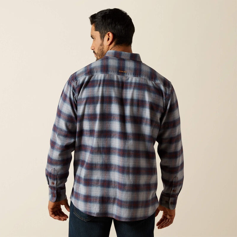 Ariat Rebar Flannel DuraStretch Work Shirts - Monument