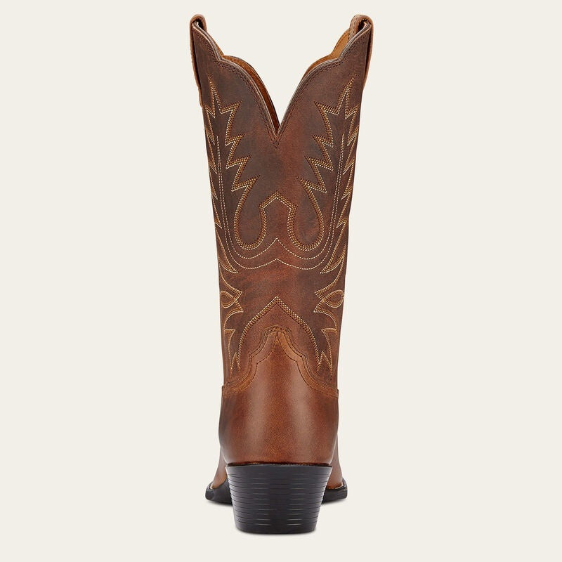 Ariat Womens Heritage R Toe Western Boots - Distressed Brown