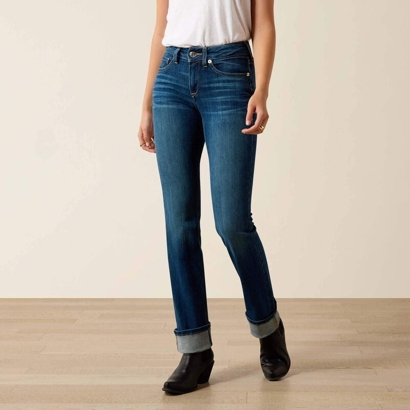 Ariat Womens R.E.A.L Perfect Rise Abby Straight Jeans - Mackenzie