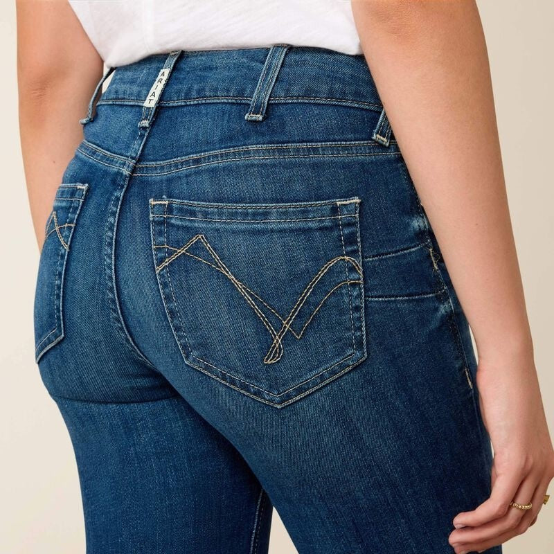 Ariat Womens R.E.A.L Perfect Rise Abby Straight Jeans - Mackenzie