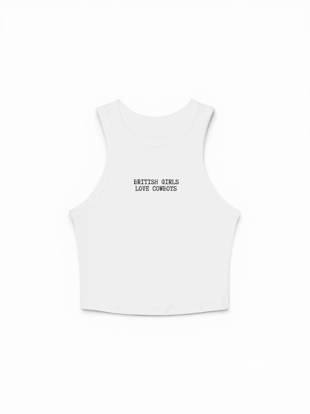 Binks & Bo Ladies British Girls Love Cowboys Vest Tops