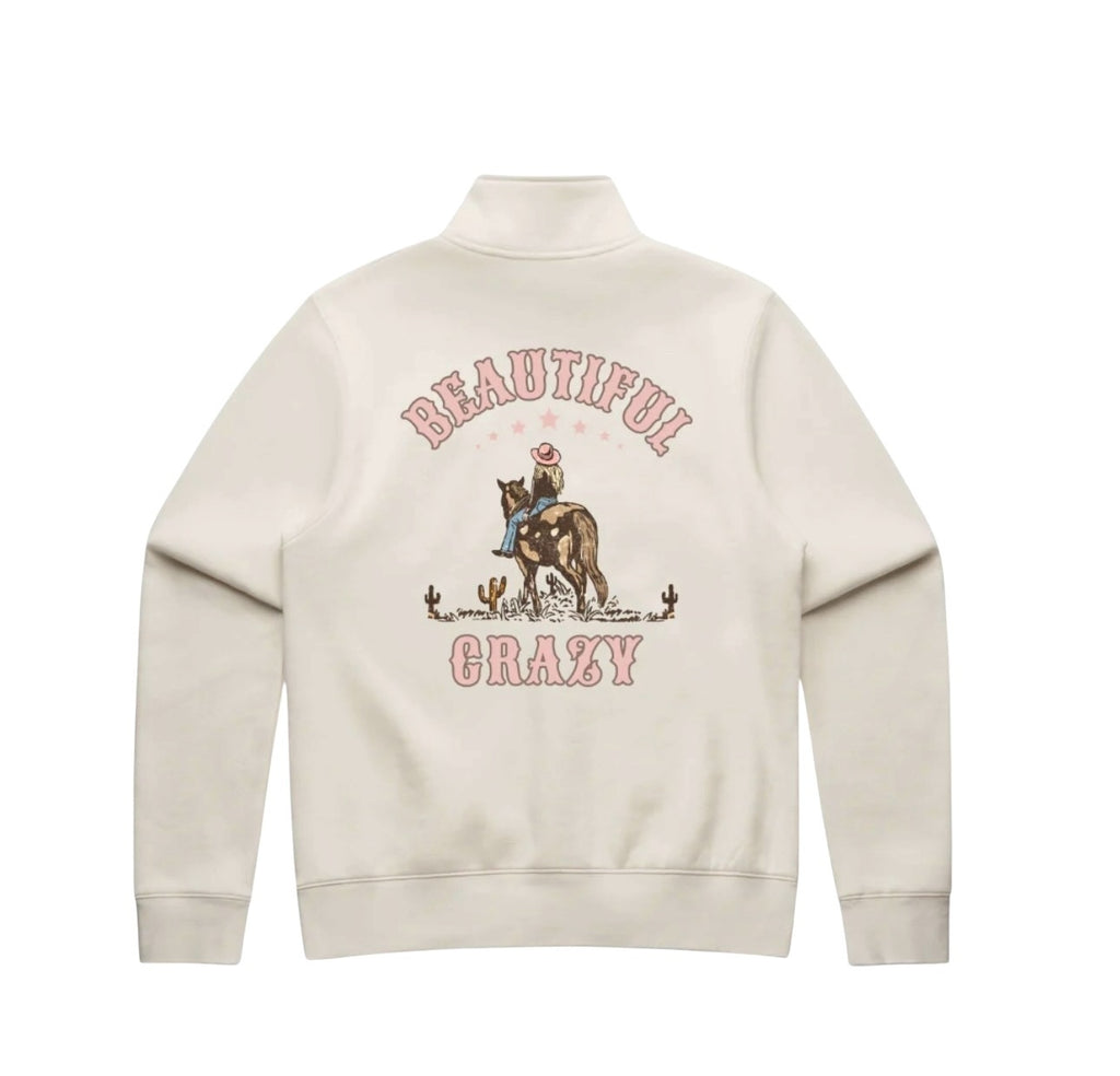 Binks & Bo Ladies Beautiful Crazy Quarter Zip Sweaters