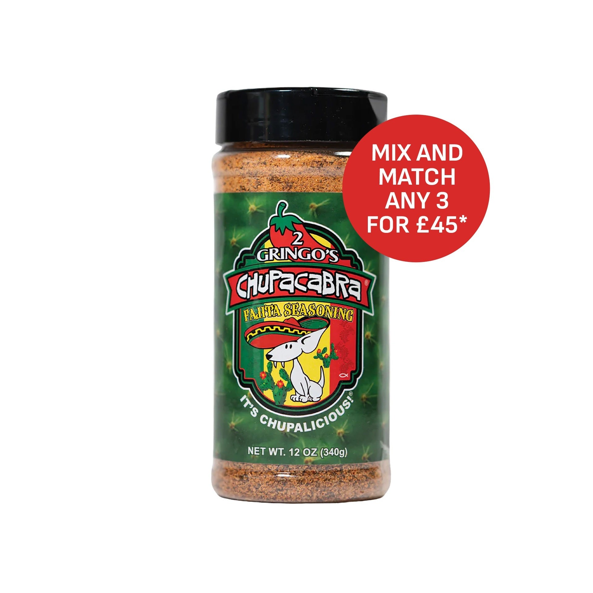 2 Gringos Chupacabra Fajita Seasoning - 340g (12oz)