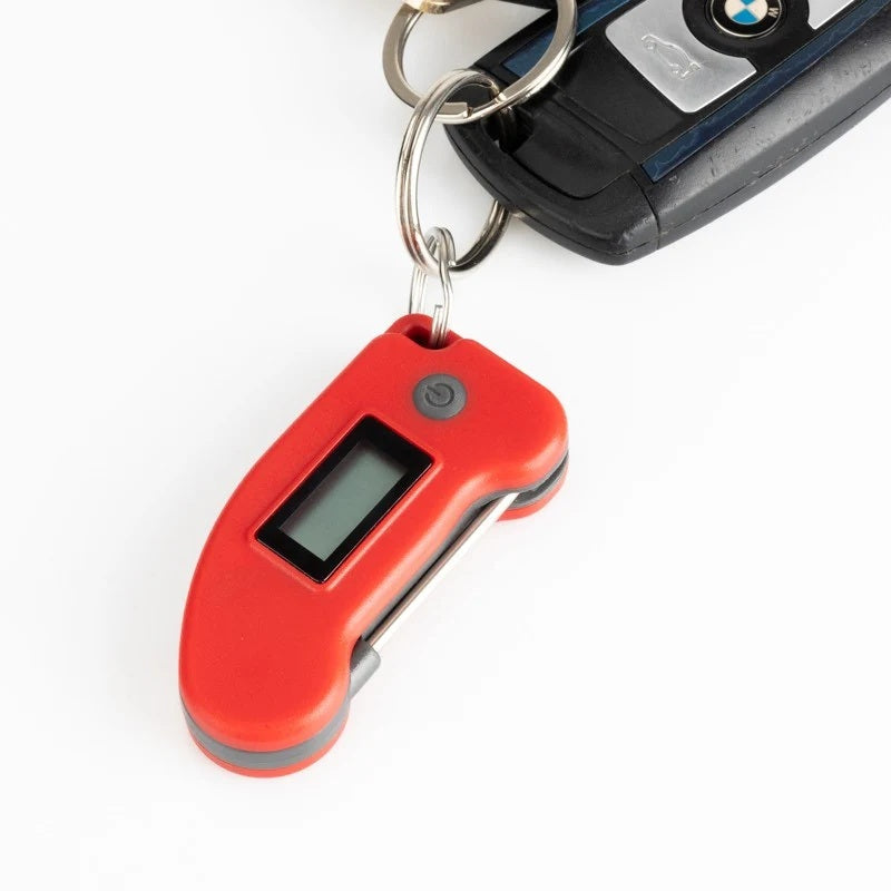 Keyring Thermometer Red