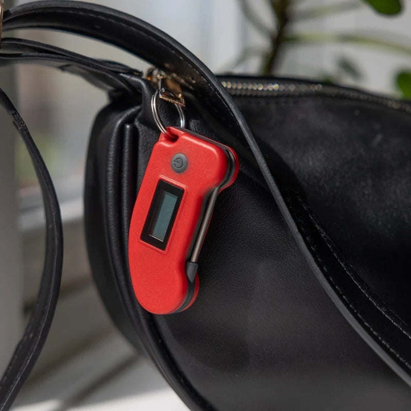 Keyring Thermometer Red
