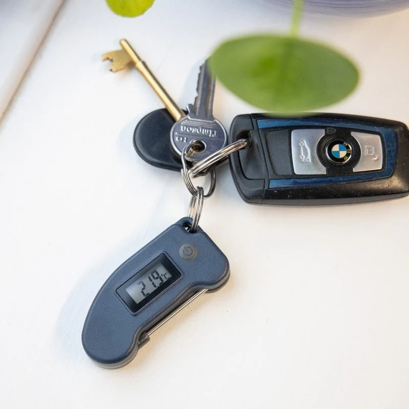 Keyring Thermometer Blue