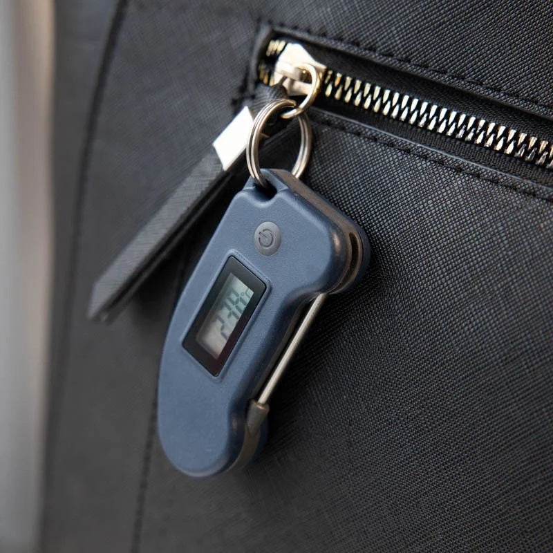 Keyring Thermometer Blue