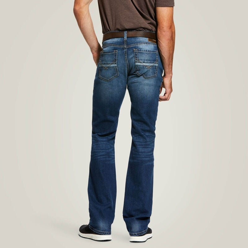 Ariat Mens Rocker Stretch Nassau Stackable Straight Leg Jeans - Summit